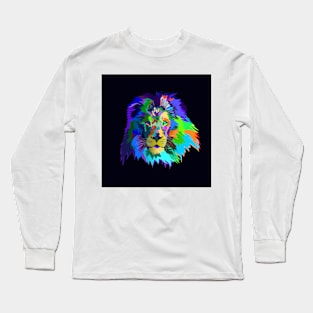 Colorful Lion Long Sleeve T-Shirt